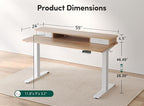 FEZIBO 55 x 24 Inch Height Adjustable Electric Standing Desk - Image 3