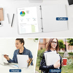 0.5-Inch 3-Ring-Binder with Pockets, 1/2'' Basic Binders 1-inch View Round - Image 7