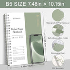 EMSHOI Spiral Notebook B5 Bullet Dotted journal, Dotted Grid Notebook - Image 2