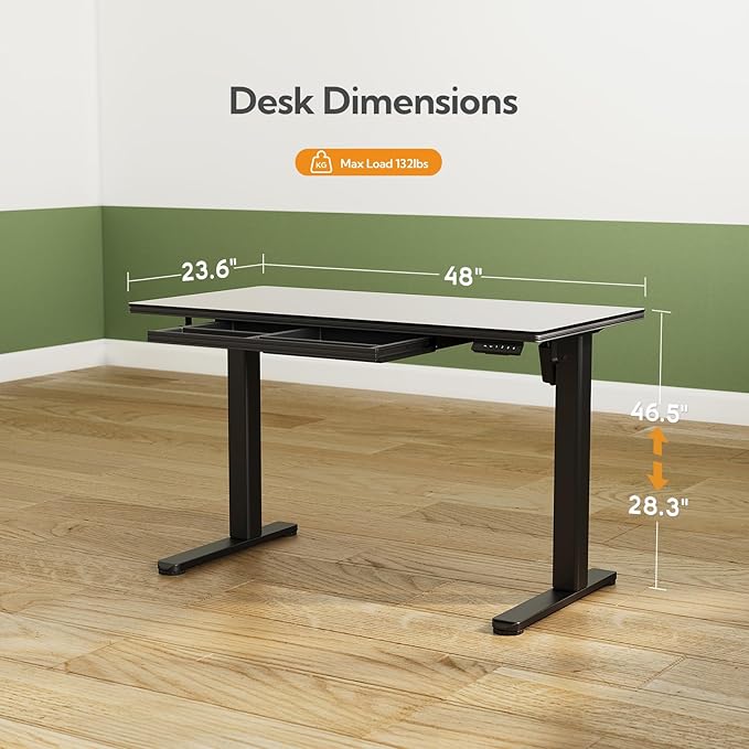 INNOVAR Glass Standing Desk - Image 5