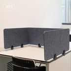 Clamp-On Acoustic Desk Divider, Desktop Privacy Panel, Sound Absorbing - Image 4