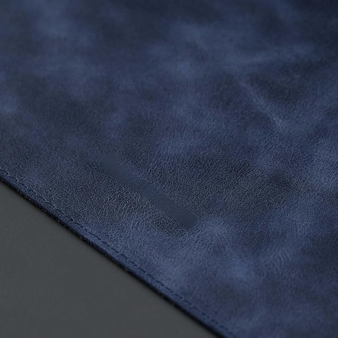TORONATA Jersey Genuine Calfskin Leather Desk Pad, Office Desk Mat - Image 3
