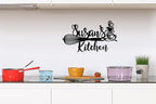 Custom Kitchen Name Sign, Personalized Kitchen Metal Sign, Kitchen Art Wall - Image 2