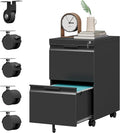 LONGLINK 2 Drawer Mobile File Cabinet by MetalStorageCabinet