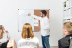 Bi-Office Combination Board Maya, Cork/Magnetic, Aluminium Frame, 90 x 60 cm,White