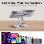 Gorablix Tablet Stand for Desk, 360° Swivel for iPad Holder, Aluminum - Image 7