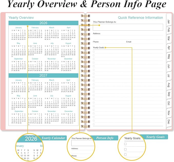 2026 Planner - Planner 2026 from January 2026 - December 2026, Weekly & Monthly - Image 5