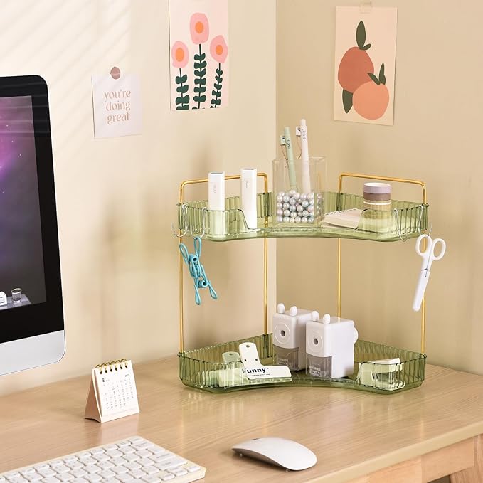 Trdongxu 2-Tier Corner Bathroom Organizer Countertop - Image 7