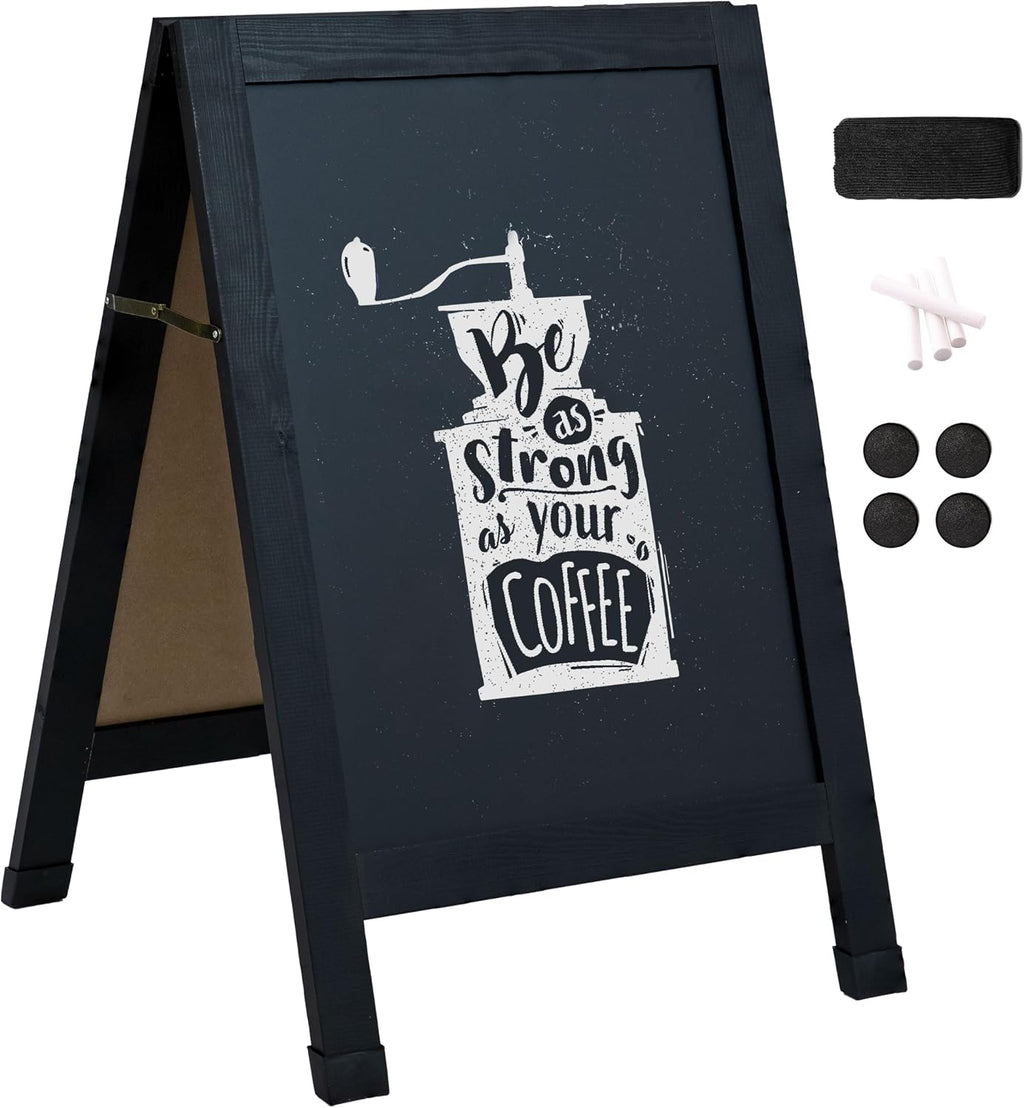 Sunnydaze Magnetic A-Frame Chalkboard Sign