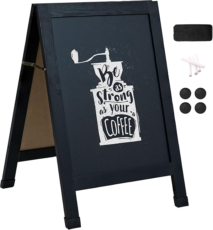 Sunnydaze Magnetic A-Frame Chalkboard Sign by SunnydazeDecor
