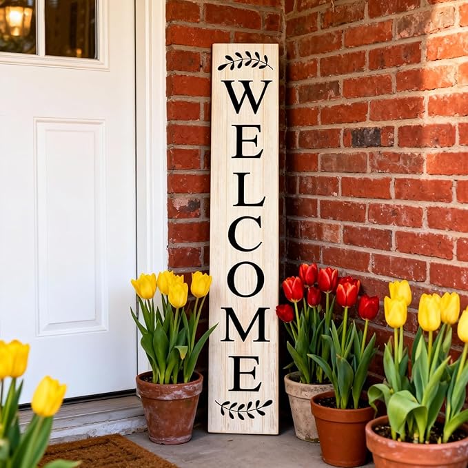 Farmhouse Wooden Merry Christmas Welcome Sign Stand - Image 3