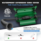 Flemoon Outdoor Extension Cord Safety Cover, IPX4 Weatherproof Electrical Box - Image 2