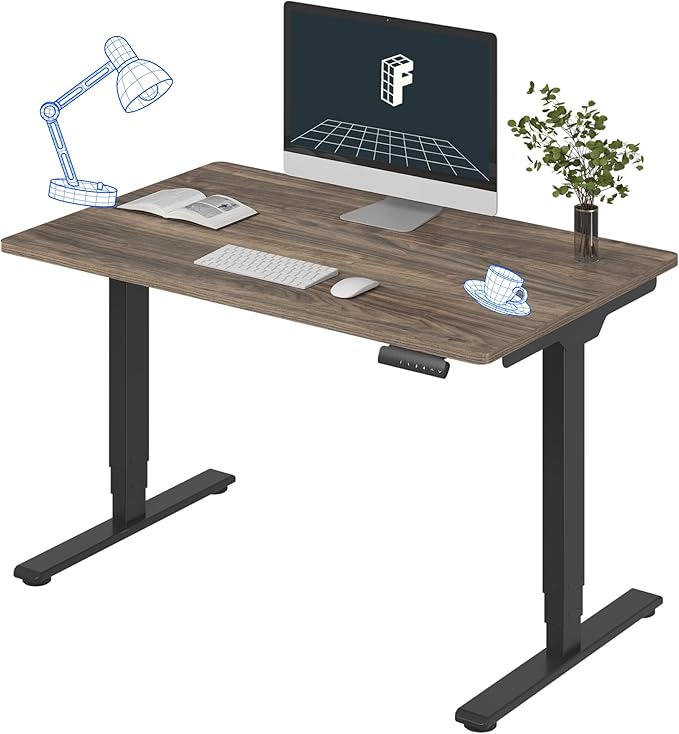 FLEXISPOT E6 3-Stage Dual Motor Electric Standing Desk 48 x 30 Sit Stand Up Desk by FlexiSpot