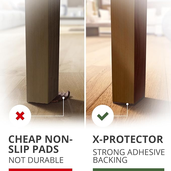 X-PROTECTOR Non Slip Furniture Pads – 12 Premium Furniture Grippers 3"! Best - Image 4