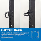 ICC 3” Plastic Cable Management Ring, Vertical/Horizontal, Rack or Wall Mount - Image 6