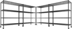 REIBII 55.5''W Heavy Duty Metal Shelves