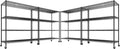 REIBII 55.5''W Heavy Duty Metal Shelves by REIBII