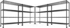 REIBII 55.5''W Heavy Duty Metal Shelves by REIBII