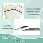 Receipt Book with Cardboard 2-Part Carbonless, Order Forms - Image 3