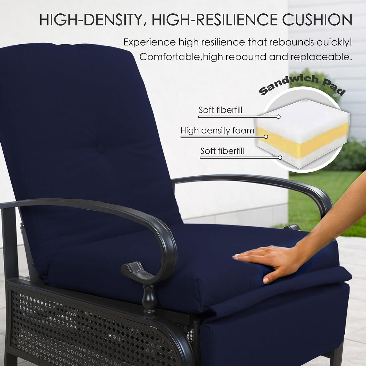 Kozyard Adjustable Outdoor Reclining Lounge Chair