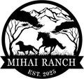 efcustomgifts Personalized Horse Ranch Metal Signs, Horse Signs by efcustomgifts