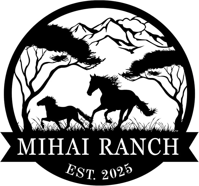 efcustomgifts Personalized Horse Ranch Metal Signs, Horse Signs by efcustomgifts