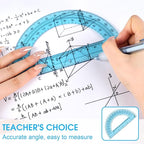 Hoiny 10 Pack Clear Protractor, 6 Inch Plastic Protractors, 180 Degrees - Image 6