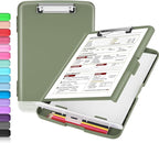 Sooez Clipboard with Storage, High Capacity Nursing Clip Board 8.5 x 11 with by Sooez