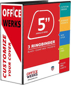 3 Ring Binder, Professional D Ring Binder 5 Inch, Presentation Folder - Image 2