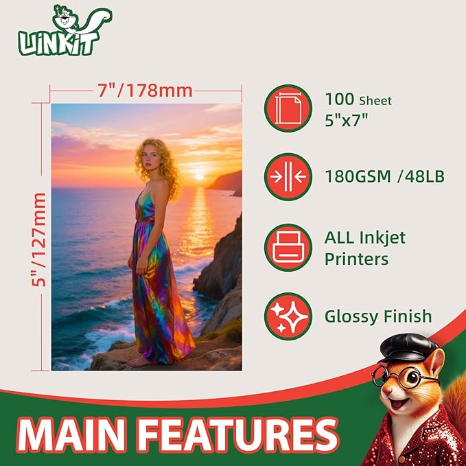 Uinkit Premium Glossy Inkjet Photo Paper - Image 2