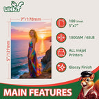 Uinkit Premium Glossy Inkjet Photo Paper - Image 2