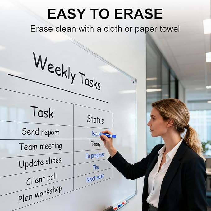 SUQJOY Dry Erase Markers, BulletTip Whiteboard Markers, Low Odor Thick Dry - Image 5