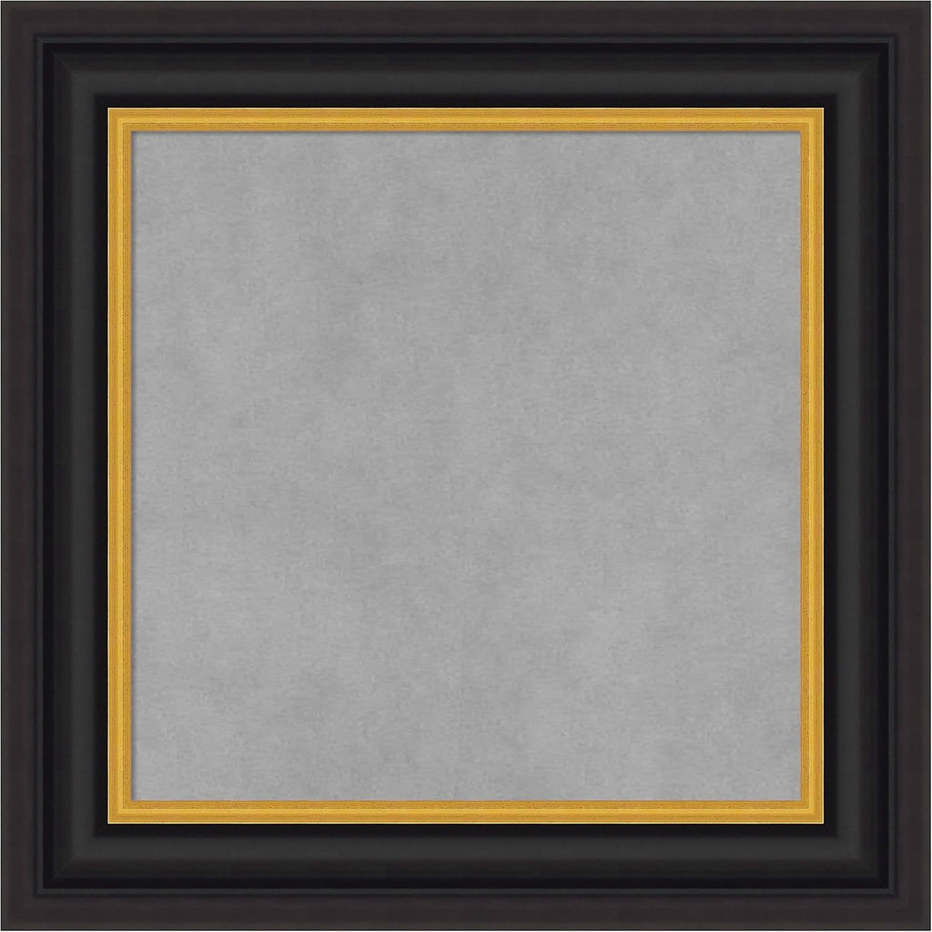 Amanti Art Black Framed Magnetic Board 22x22 Small Vision Board