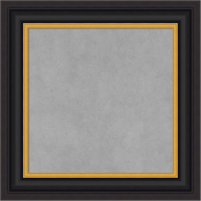 Amanti Art Black Framed Magnetic Board 22x22 Small Vision Board by AmantiArt