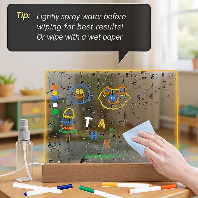 FRELWIM 13 x 9 Inch LED Drawing Writing Lumi Board - Image 6