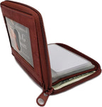 ag wallets Mens Zip Around Leather Wallet by AGWallets