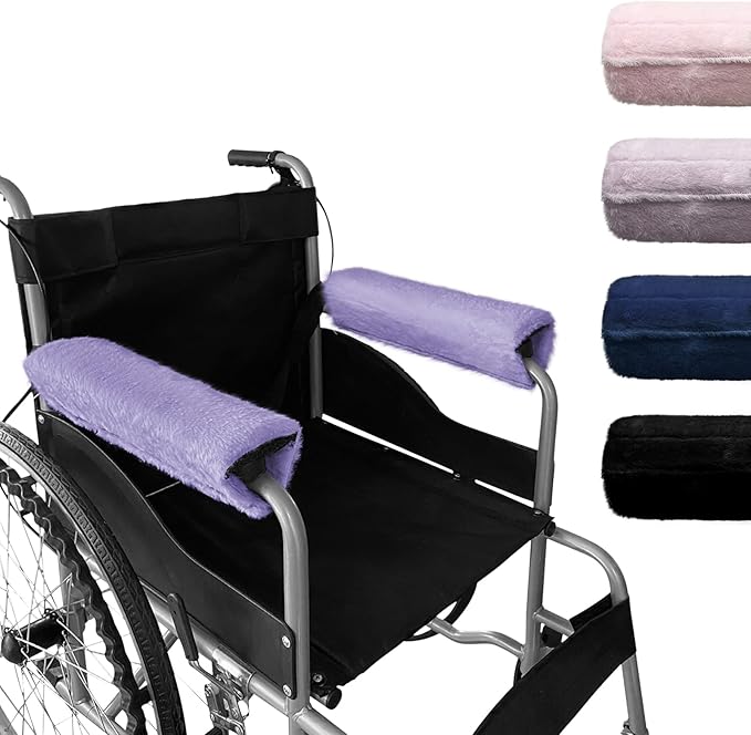 SPRING SEAON Wheelchair Armrest Covers 2 Pack Soft Memory Foam Wheelchair by SPRINGSEAON