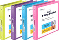 3 Ring Binder 1.5 Inch, 1 ½ inch Binder Clear View Cover by ENDAY
