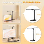 charyjod led desk lamp for office home, height, package contents