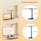 CHARYJOD LED Desk Lamp for Office Home, Height Adjustable Architect Desk Light - Image 6