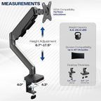 VIVO Heavy Duty Ultrawide Monitor Tension Arm - Image 5