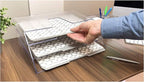 Acrimet Horizontal Triple File Folder Holder, Open Top Desktop Document Sorter - Image 6