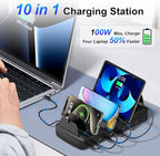 510W Fast Charging Station for Multiple Devices, 10 Port USB C Charger Station - Image 2