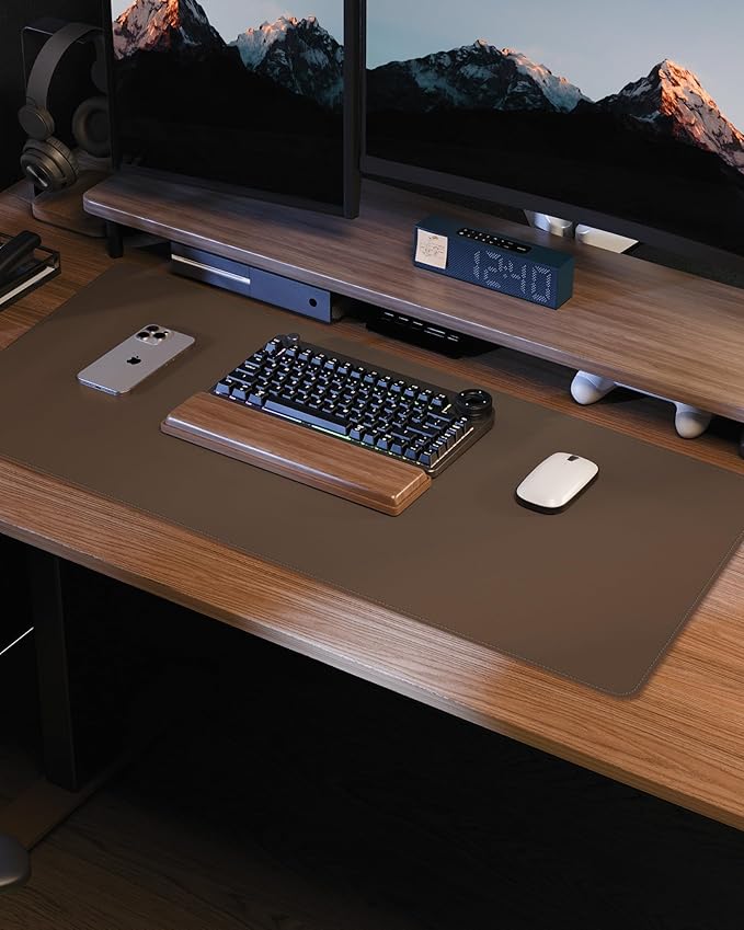 Leather Desk Pad Protector, Desk Mat, Large Mouse Pad, Non-Slip Desk Pad - Image 7