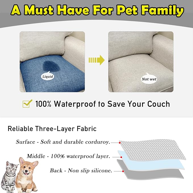 Couch Arm Covers, Waterproof Armrest Cover - Image 3