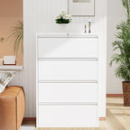 INTERGREAT 4 Drawer File Cabinet, A4 Files - Image 7