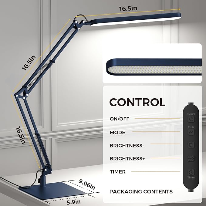 SKYLEO LED Desk Lamp with Slim Base - Image 3