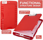 Sooez Clipboard with Storage, High Capacity Nursing Clip Board 8.5 x 11 with - Image 2