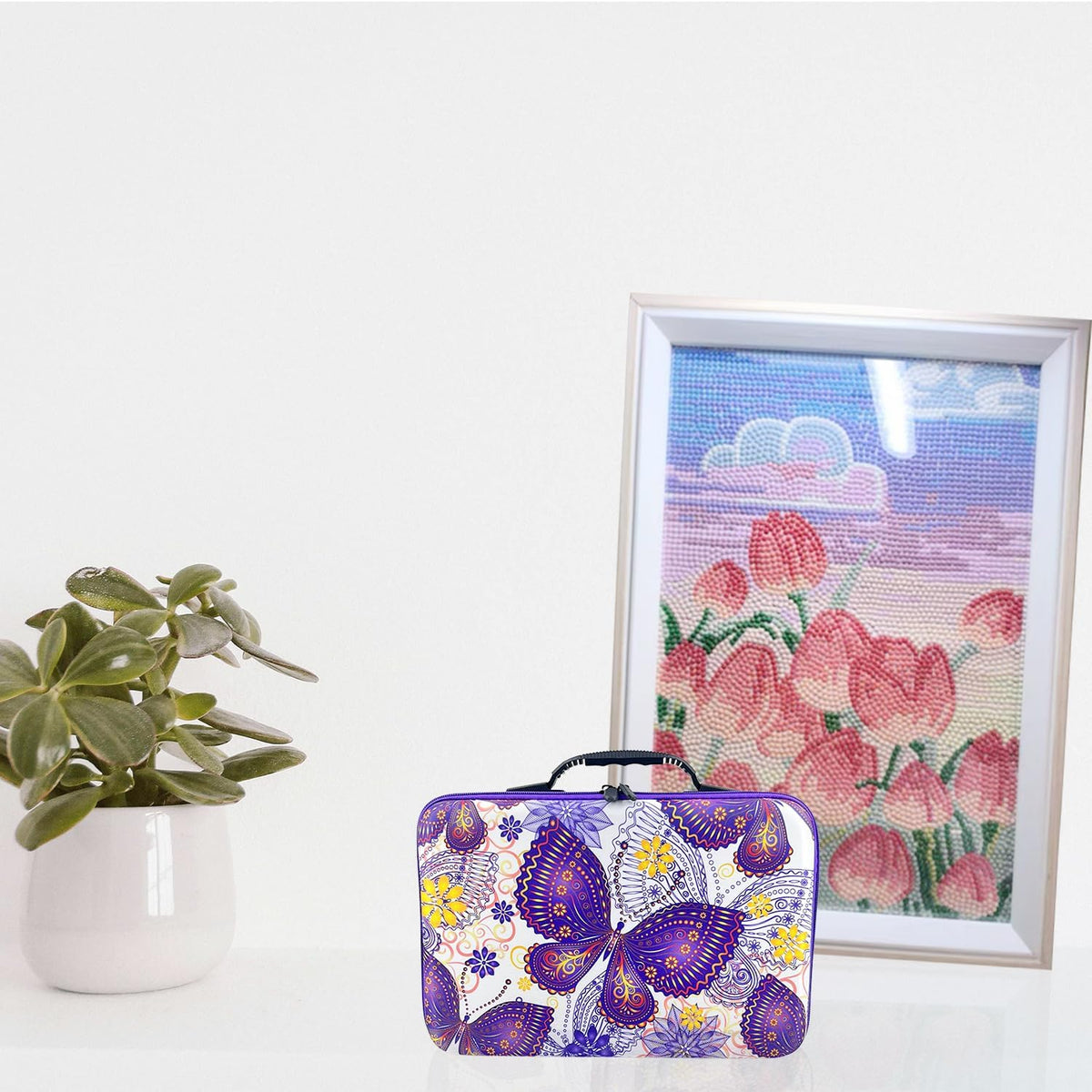 lirunqiu 120 slot diamond painting storage box, package contents