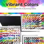 karin brushmarker pro 63pc mega box brush tip, side view